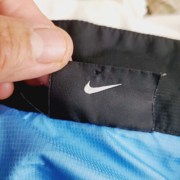 Junior NIKE Golf Polyester 1/4 Zip Lightweight Wind Breaker Jacket Light Blue L - Picture 6 of 8